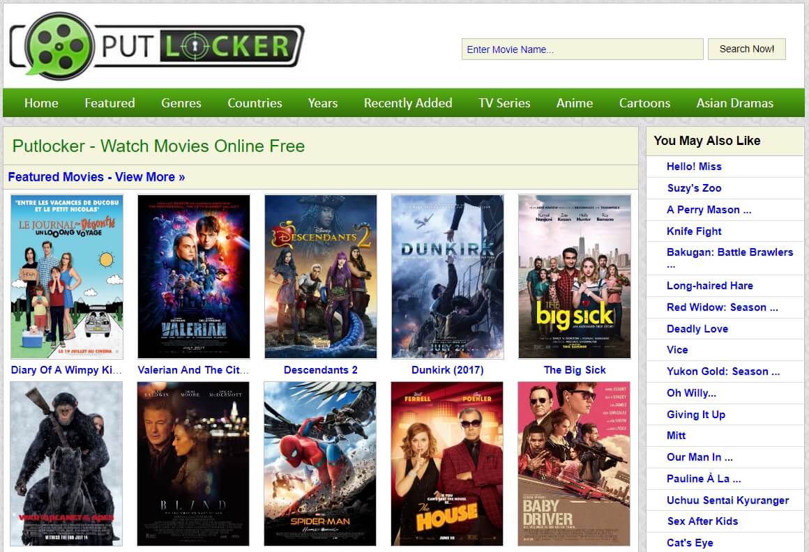 Top Putlocker alternatives for Streaming Movies